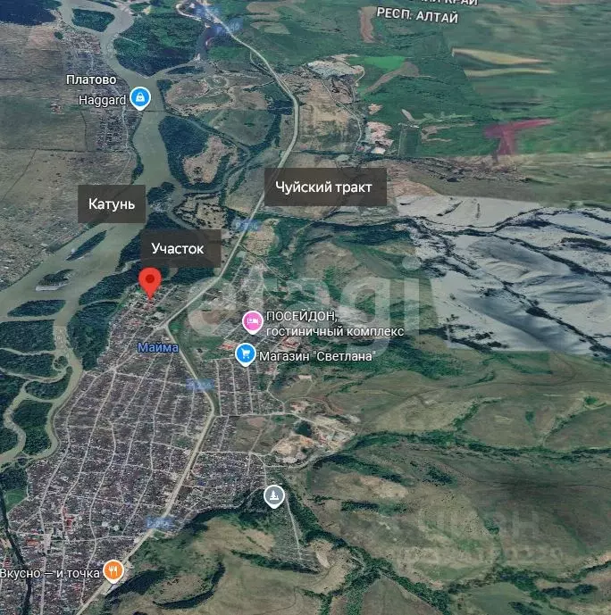 Участок в Алтай, Майминский район, с. Майма пер. Тишинский, 3 (10.0 ... - Фото 2