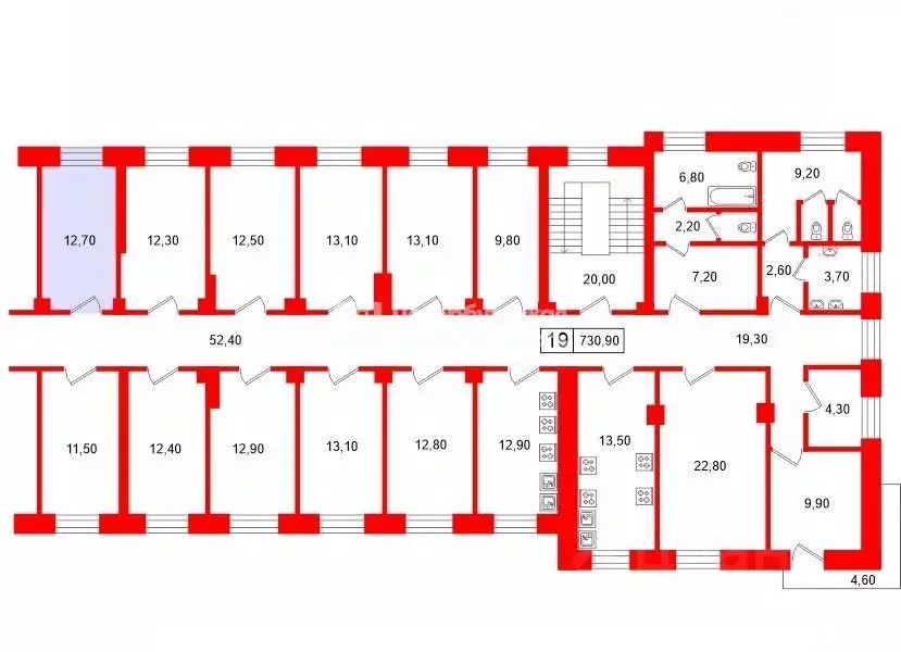 Комната Санкт-Петербург Среднеохтинский просп., 33/15 (12.7 м) - Фото 1