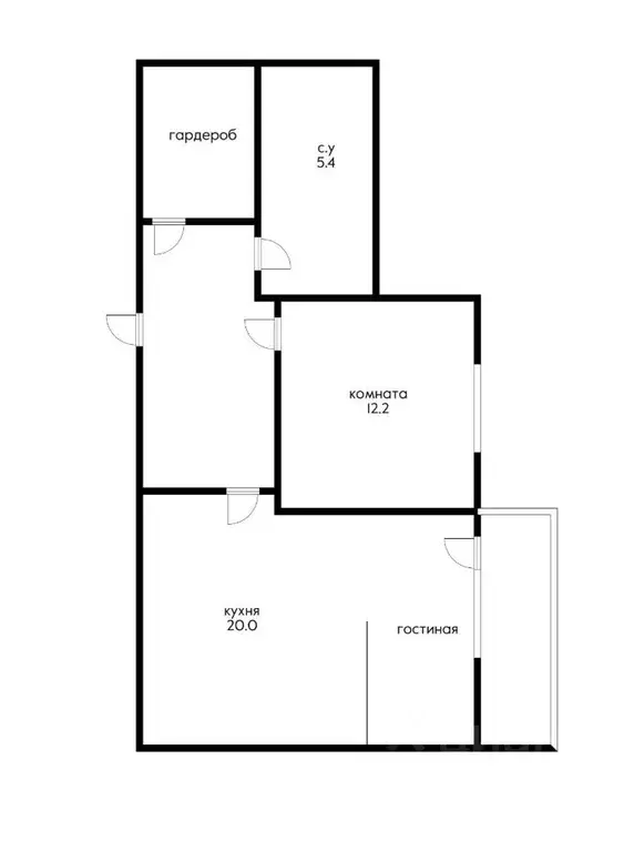 2-к кв. Краснодарский край, Краснодар ул. Им. Мурата Ахеджака (47.2 м) - Фото 1