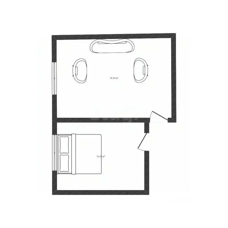 Комната Смоленская область, Смоленск ул. Лавочкина, 62а (31.3 м) - Фото 0