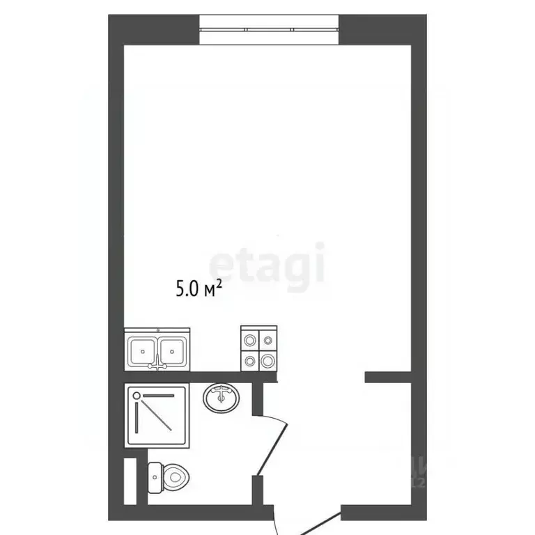 Студия Москва ул. Трехполье, 6к1 (23.2 м) - Фото 2