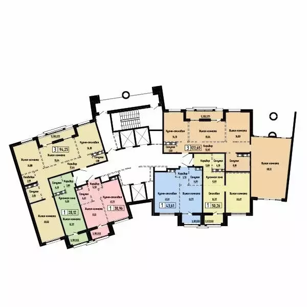 3-комнатная квартира: Хабаровск, Азовский переулок (94.25 м) - Фото 1