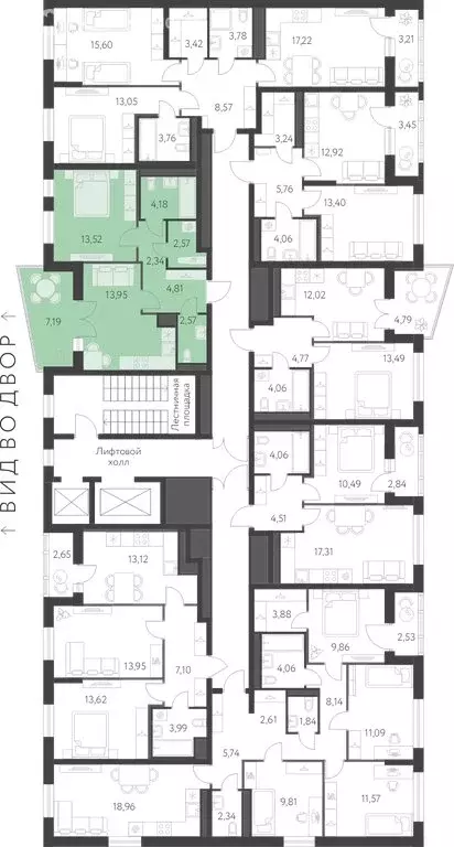 1-комнатная квартира: Екатеринбург, улица Академика Парина, 25 (47.45 ... - Фото 2