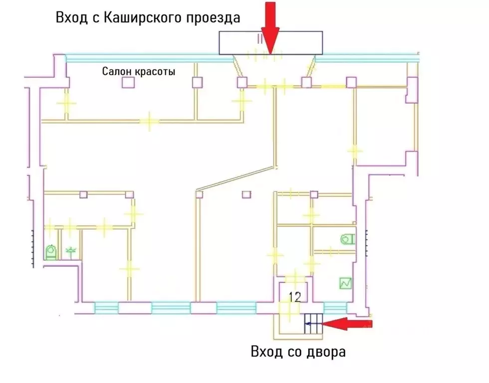 Помещение свободного назначения в Москва Каширский проезд, 9к1 (211 м) - Фото 1