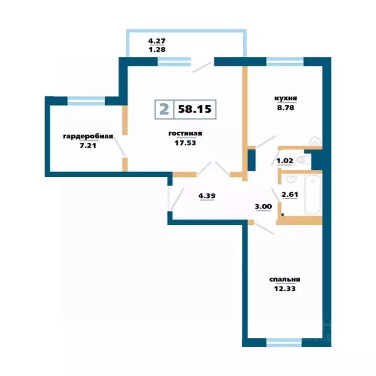 2-к кв. Красноярский край, Красноярск Нанжуль-Солнечный мкр, ... - Фото 1