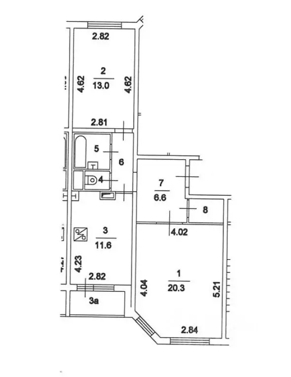 2-к кв. Москва Ясный проезд, 14К1 (60.1 м) - Фото 1