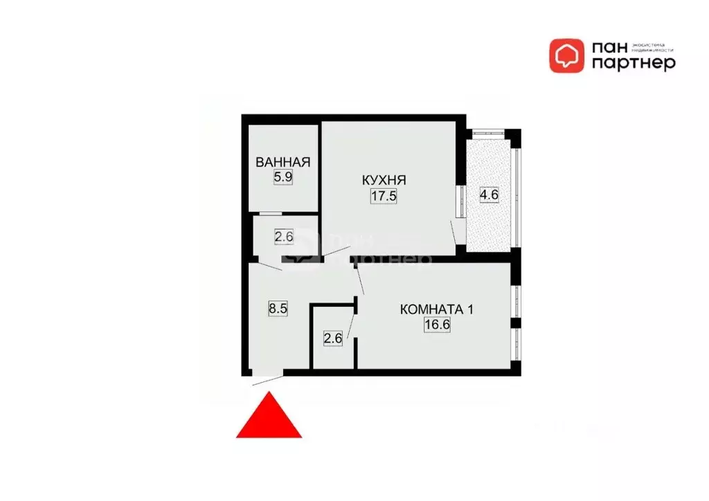 2-к кв. Санкт-Петербург 12-я Красноармейская ул., 26 (53.7 м) - Фото 2