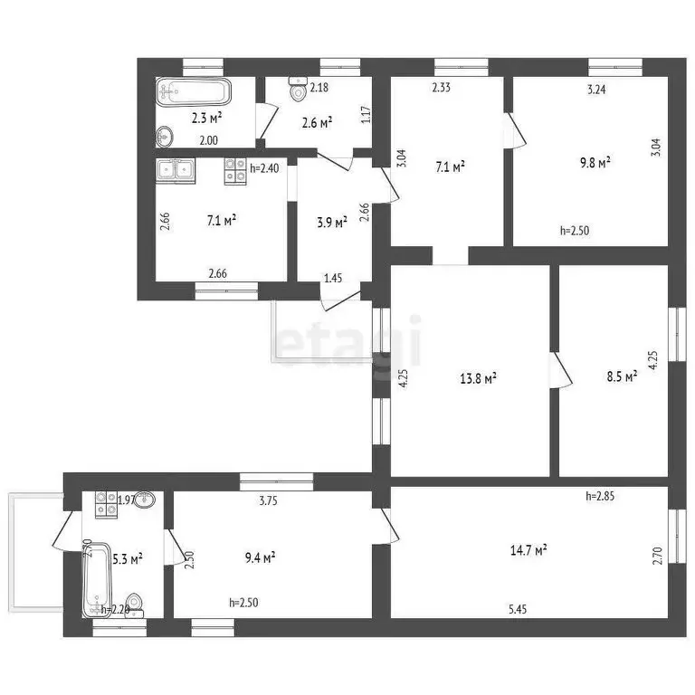 Дом в Орёл, Паровозная улица (55.1 м) - Фото 1