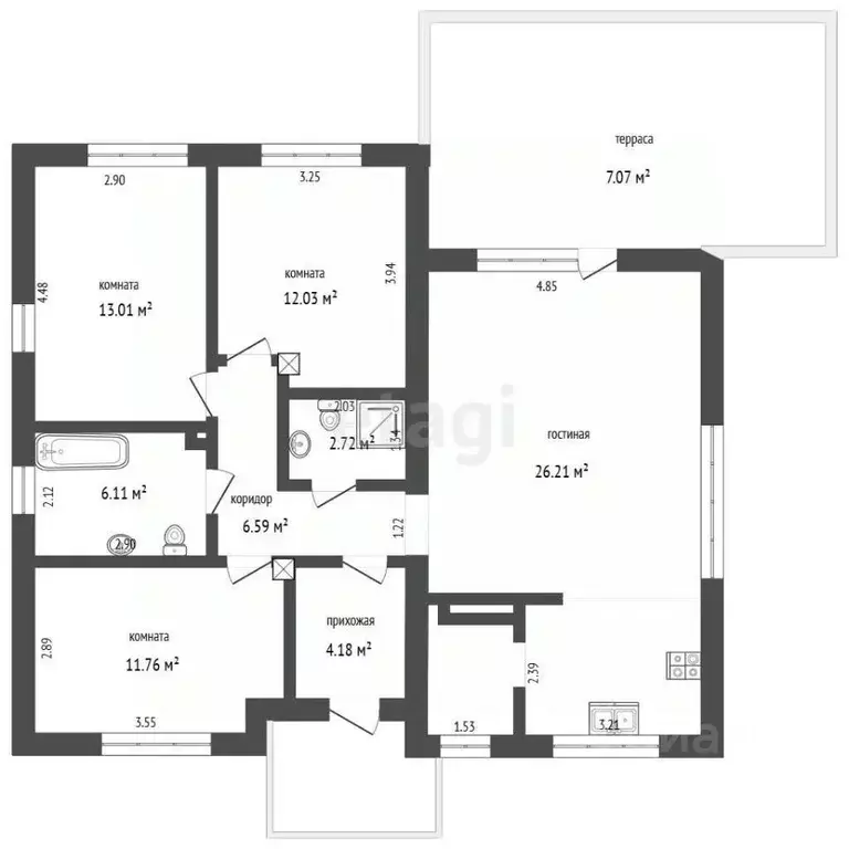 Дом в Крым, Саки ул. Нури Халилова (100 м) - Фото 2