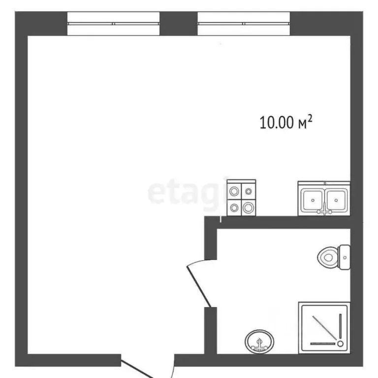 Студия Крым, Ялта муниципальный округ, Виноградное пгт ш. ... - Фото 2