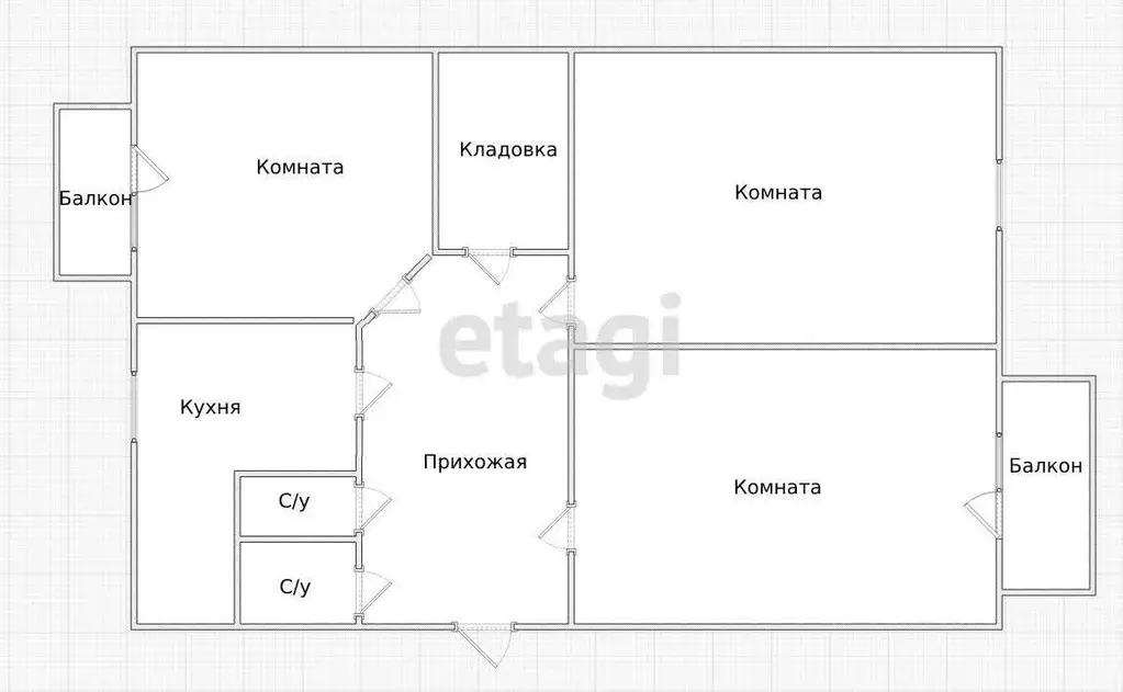 3-к кв. Костромская область, Кострома Никитская ул., 62 (57.1 м) - Фото 1