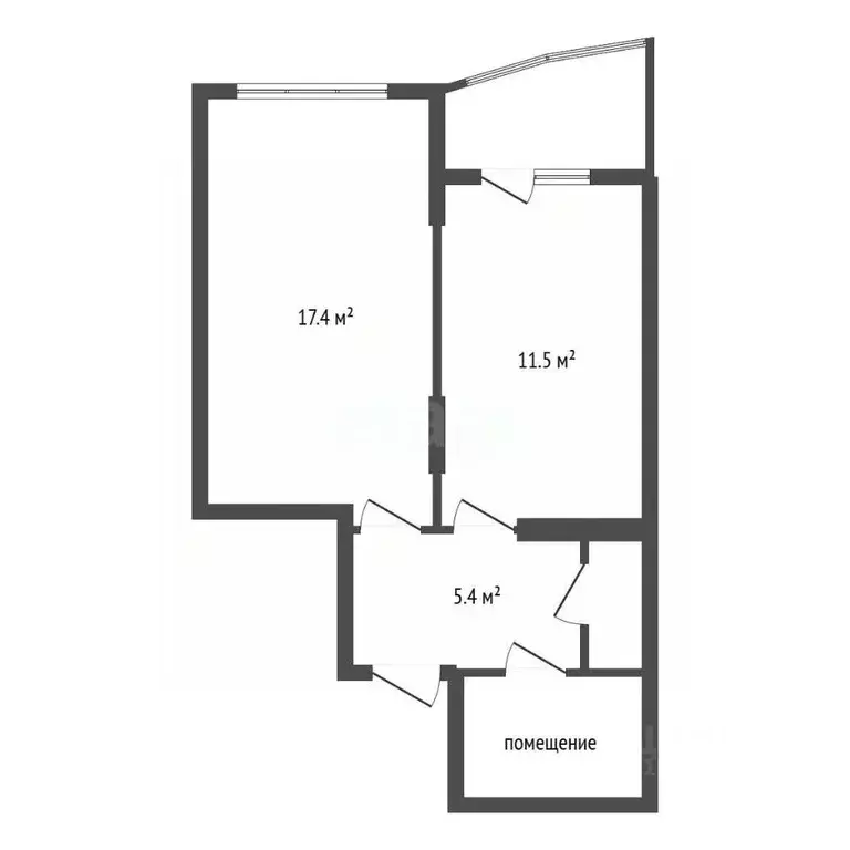 1-к кв. Воронежская область, Воронеж Пеше-Стрелецкая ул., 58к3 (41.4 ... - Фото 2