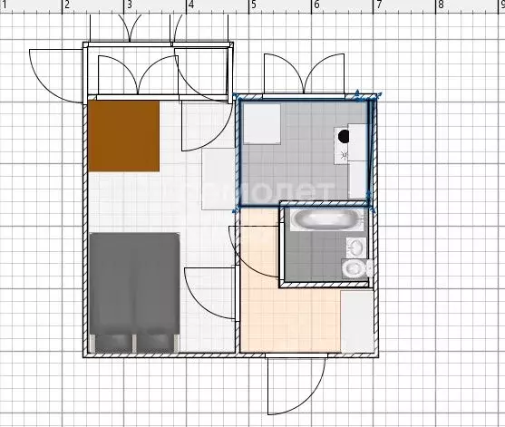 1-к кв. Алтайский край, Бийск ул. Владимира Короленко, 51 (30.8 м) - Фото 2