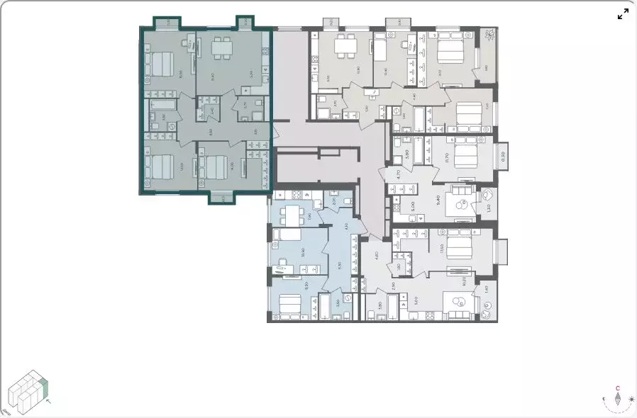 4-комнатная квартира: село Перхушково, микрорайон Равновесие, 5 (82.7 ... - Фото 2