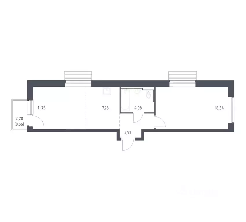 1-к кв. Московская область, Одинцовский городской округ, с. Лайково, ... - Фото 1