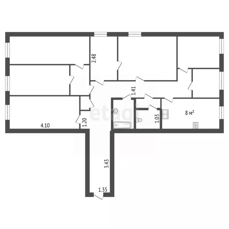 4-к кв. Санкт-Петербург Полтавская ул., 14 (83.0 м) - Фото 1