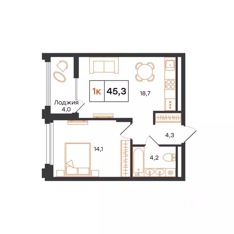 1-к кв. Свердловская область, Нижний Тагил 1-й кв-л, Александровский ... - Фото 0