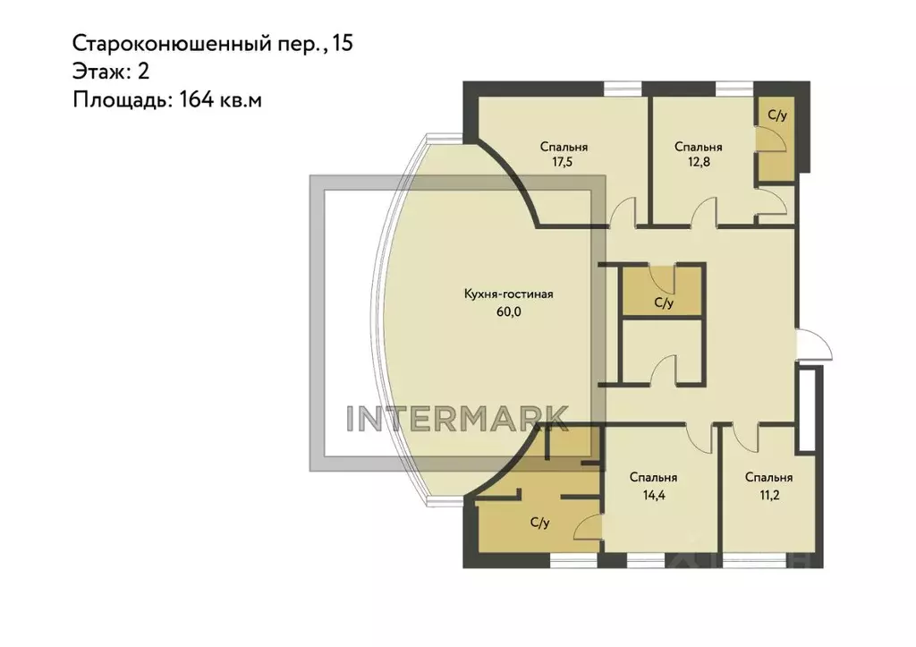 5-к кв. Москва Староконюшенный пер., 15 (164.0 м) - Фото 2
