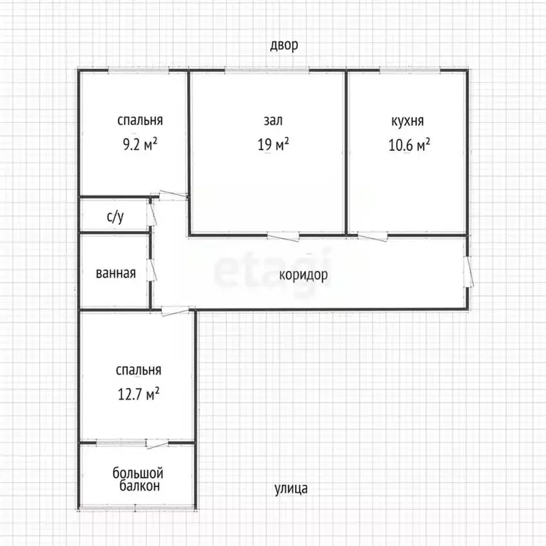 3-к кв. Адыгея, Майкоп ул. 2-я Короткая, 12 (70.5 м) - Фото 2