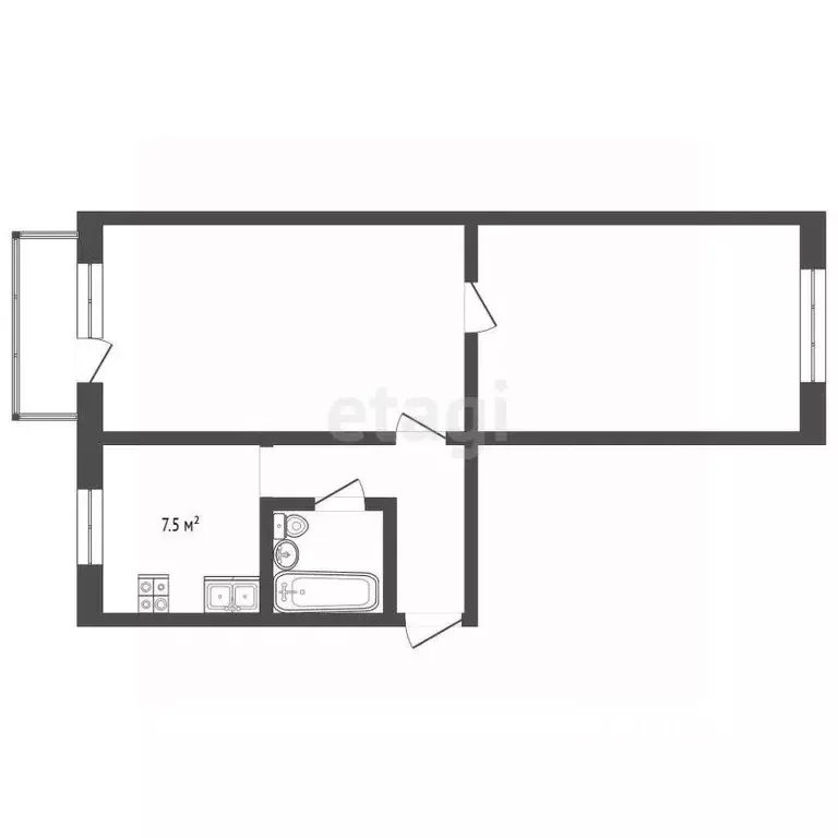 2-к кв. Хабаровский край, Амурск просп. Мира, 44А (36.5 м) - Фото 2