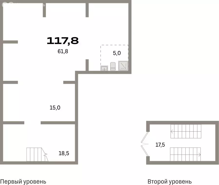 Помещение свободного назначения (117.8 м) - Фото 1