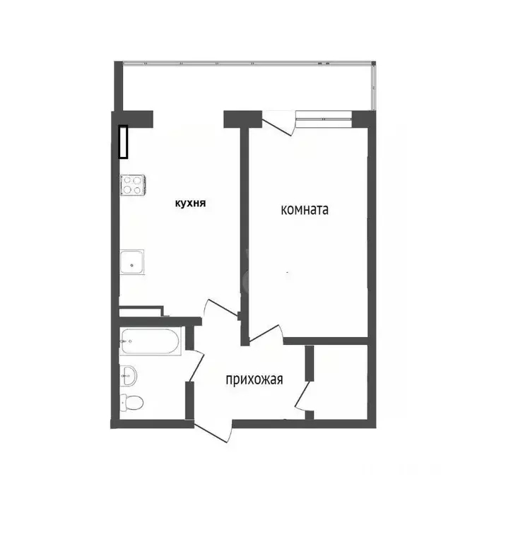 1-к кв. Севастополь ул. Колобова, 22/3 (40.0 м) - Фото 2