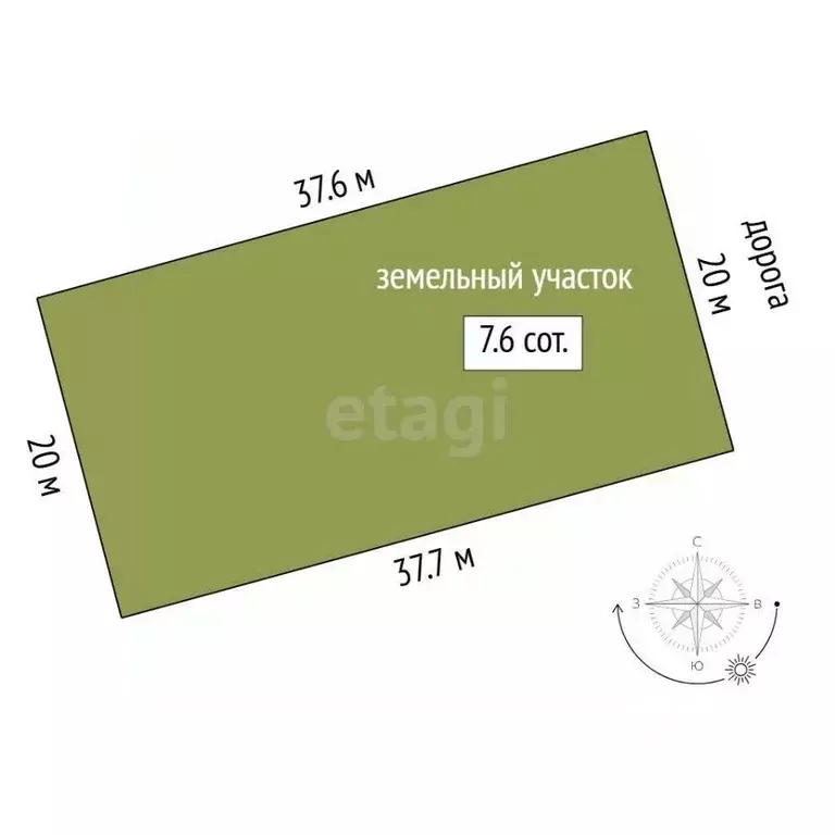 Участок в Тюменская область, Тюменский муниципальный округ, Садовые ... - Фото 1