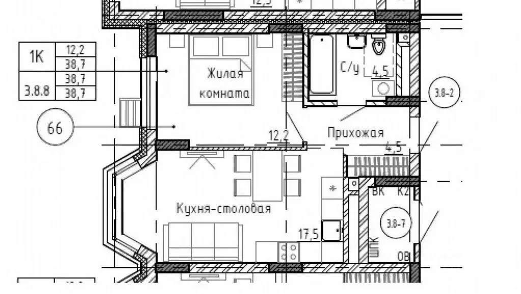 1-к кв. Свердловская область, Екатеринбург ул. Бакинских Комиссаров, 2 ... - Фото 1