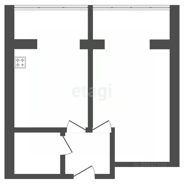 1-к кв. Карачаево-Черкесия, Черкесск Октябрьская ул., 9Н (40.0 м) - Фото 1