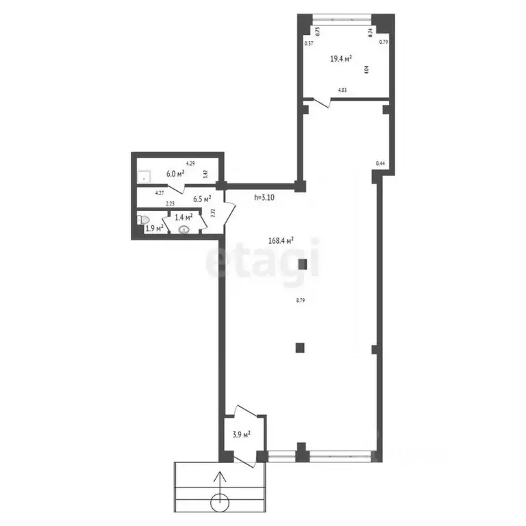 Офис в Красноярский край, Красноярск ул. Авиаторов, 38 (188 м) - Фото 2