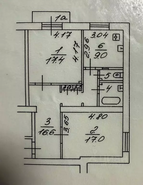 2-к кв. Москва Молодежная ул., 2/64 (65.2 м) - Фото 1