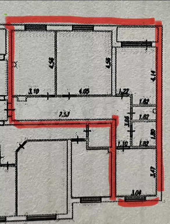 3-к. квартира, 74,7 м, 1/3 эт. - Фото 0