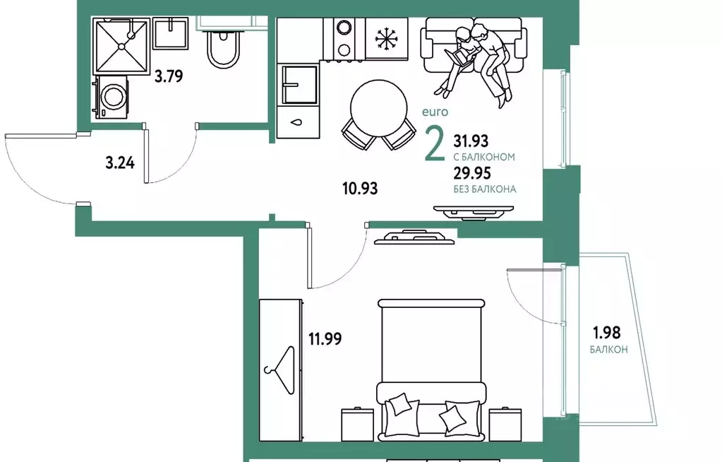 2-к кв. Свердловская область, Екатеринбург муниципальное образование, ... - Фото 1