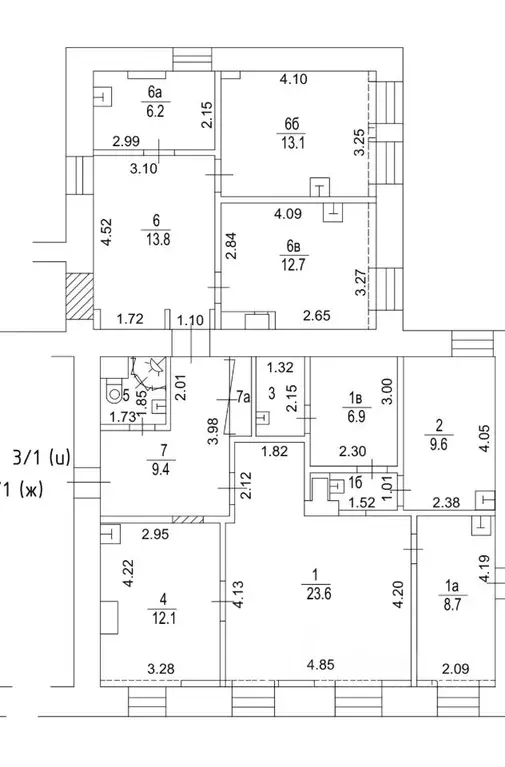 Офис в Москва Гоголевский бул., 3 (124 м) - Фото 2
