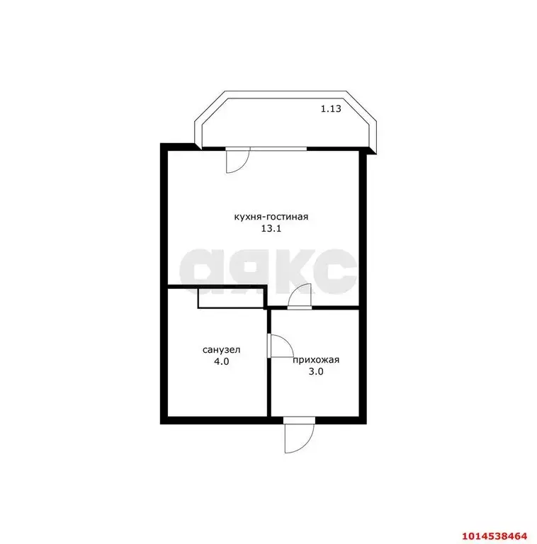 Квартира-студия: Краснодар, улица Красных Партизан, 1/4к15 (20.1 м) - Фото 0