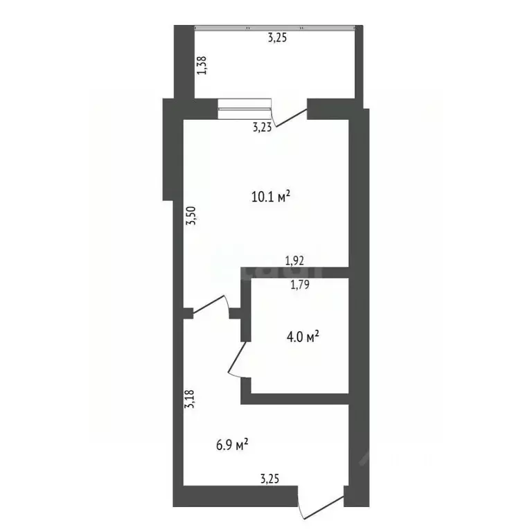 1-к кв. Амурская область, Благовещенск Игнатьевское ш., 15 (37.2 м) - Фото 2