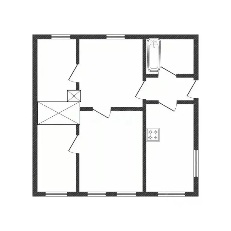 Дом в Белгородская область, Вейделевский район, с. Долгое ул. ... - Фото 2