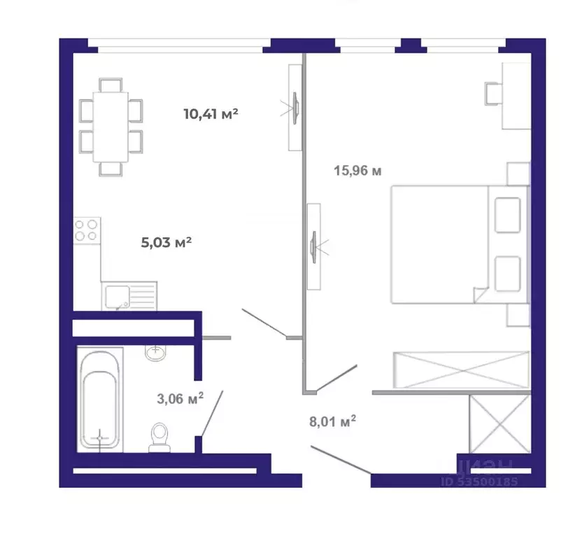 2-к кв. Иркутская область, Иркутский муниципальный округ, Маркова рп, ... - Фото 1