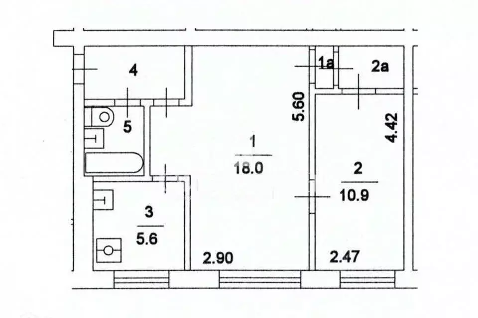 2-к кв. Тульская область, Щекино Южная ул., 18 (44.6 м) - Фото 0