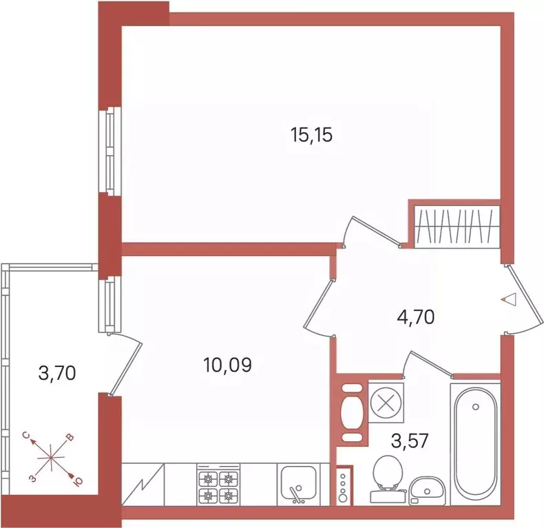 1-к кв. Ленинградская область, Сертолово Всеволожский район, Новое ... - Фото 1