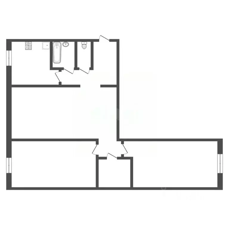 3-к кв. Тульская область, Тула Арсенальная ул., 3 (66.0 м) - Фото 2