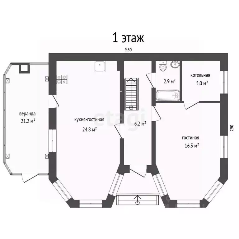 Дом в Тюменская область, Тюмень Факел СНТ, 6-я линия (210 м) - Фото 2