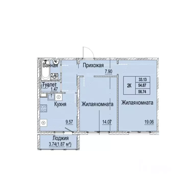 2-к кв. Нижегородская область, Нижний Новгород Вязниковская ул., 41 ... - Фото 1
