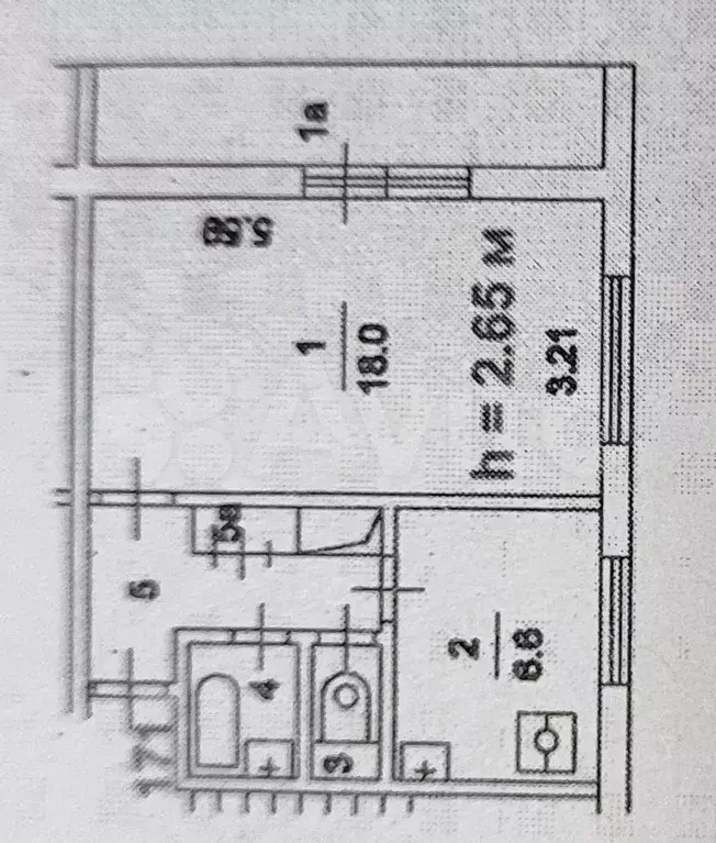 1-к. квартира, 33 м, 7/12 эт. - Фото 0