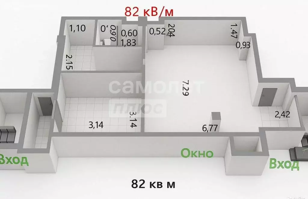 Помещение свободного назначения (82 м) - Фото 2