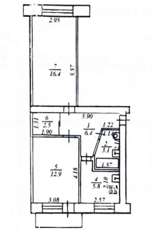 2-к кв. Кировская область, Киров ул. Ивана Попова, 30А (47.0 м) - Фото 0