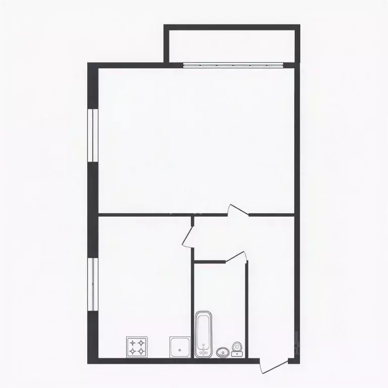 1-к кв. Воронежская область, Воронеж просп. Патриотов, 4 (32.0 м) - Фото 2