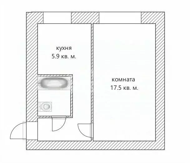 1-к кв. Пермский край, Пермь ул. Газеты Звезда, 79 (30.0 м) - Фото 1