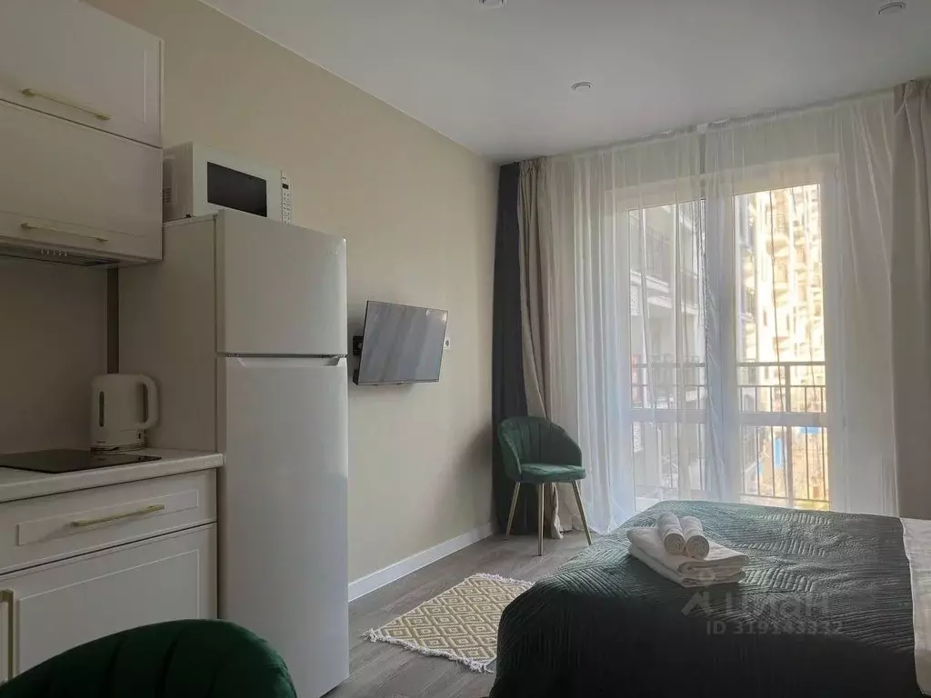 Студия Краснодарский край, Сочи ул. Искры, 88к3 (27.3 м) - Фото 0