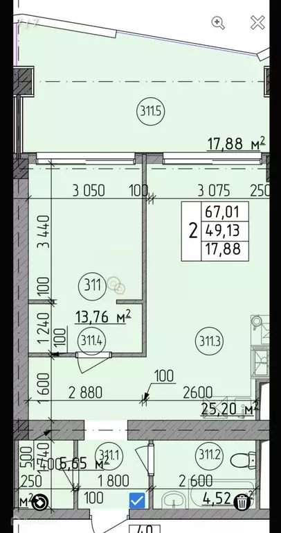 Продаётся 2-к квартира, 67 м - Фото 0
